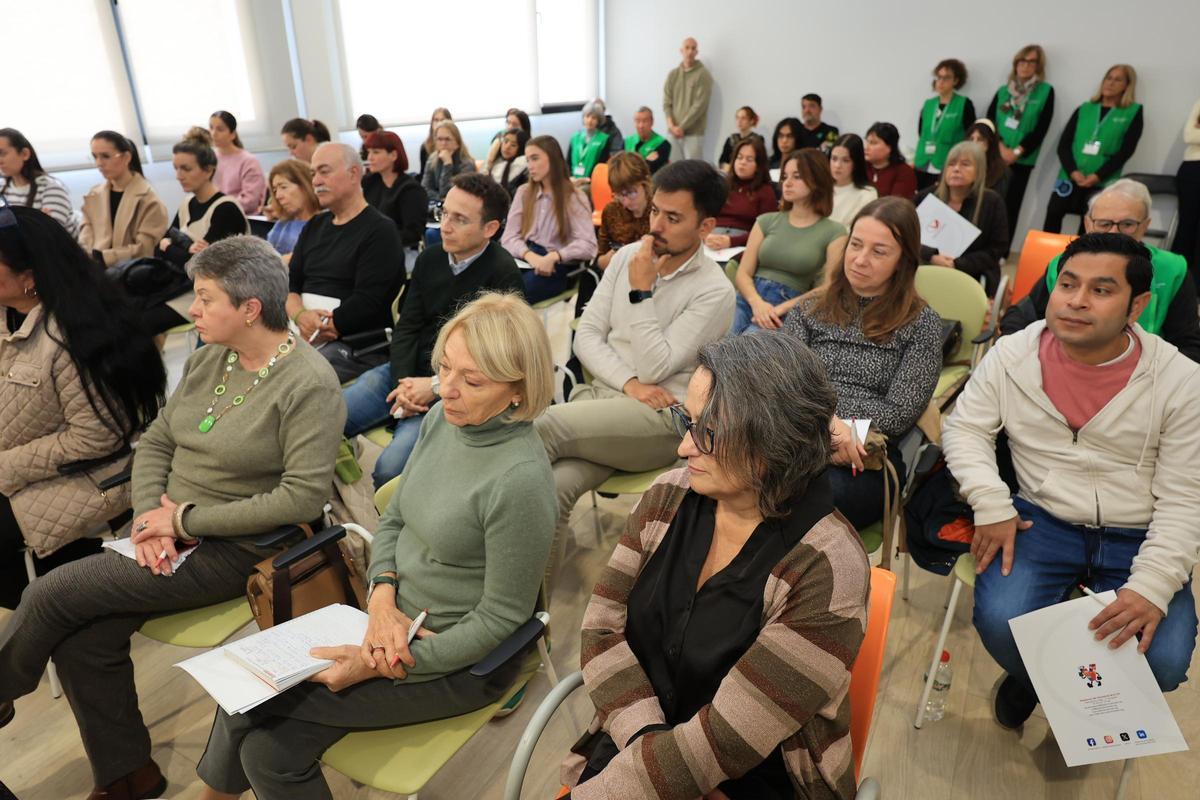 Primer acto de la nueva consellera Albalat en Castelló en el Día del Voluntariado