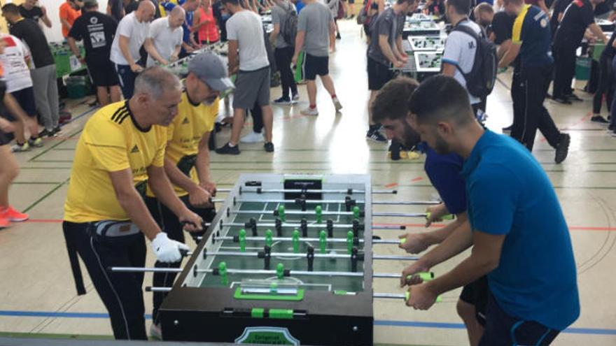 Los jugadores tinerfeños, en plena acción en la localidad de St. Wendel, Alemania.