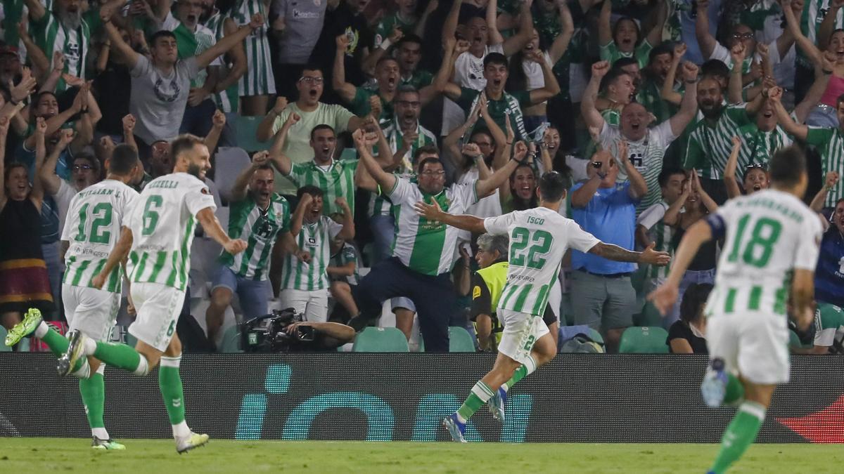 Isco celebra el gol de la victoria ante el Sparta Praga.