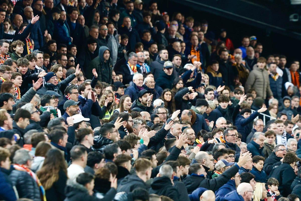Las imágenes del partido de Copa del Rey entre el Valencia CF y Athletic en Mestalla