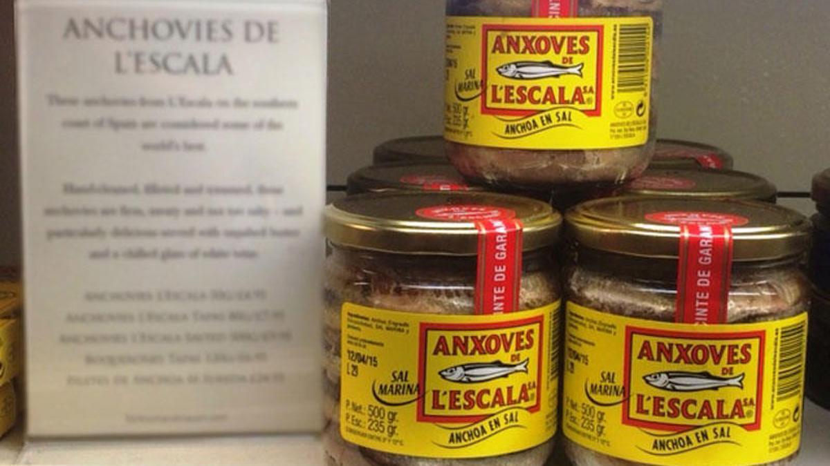 Un pot de les exquisides Anxoves de l'Escala.