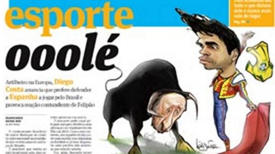 La prensa brasileña, enfadada con Diego Costa