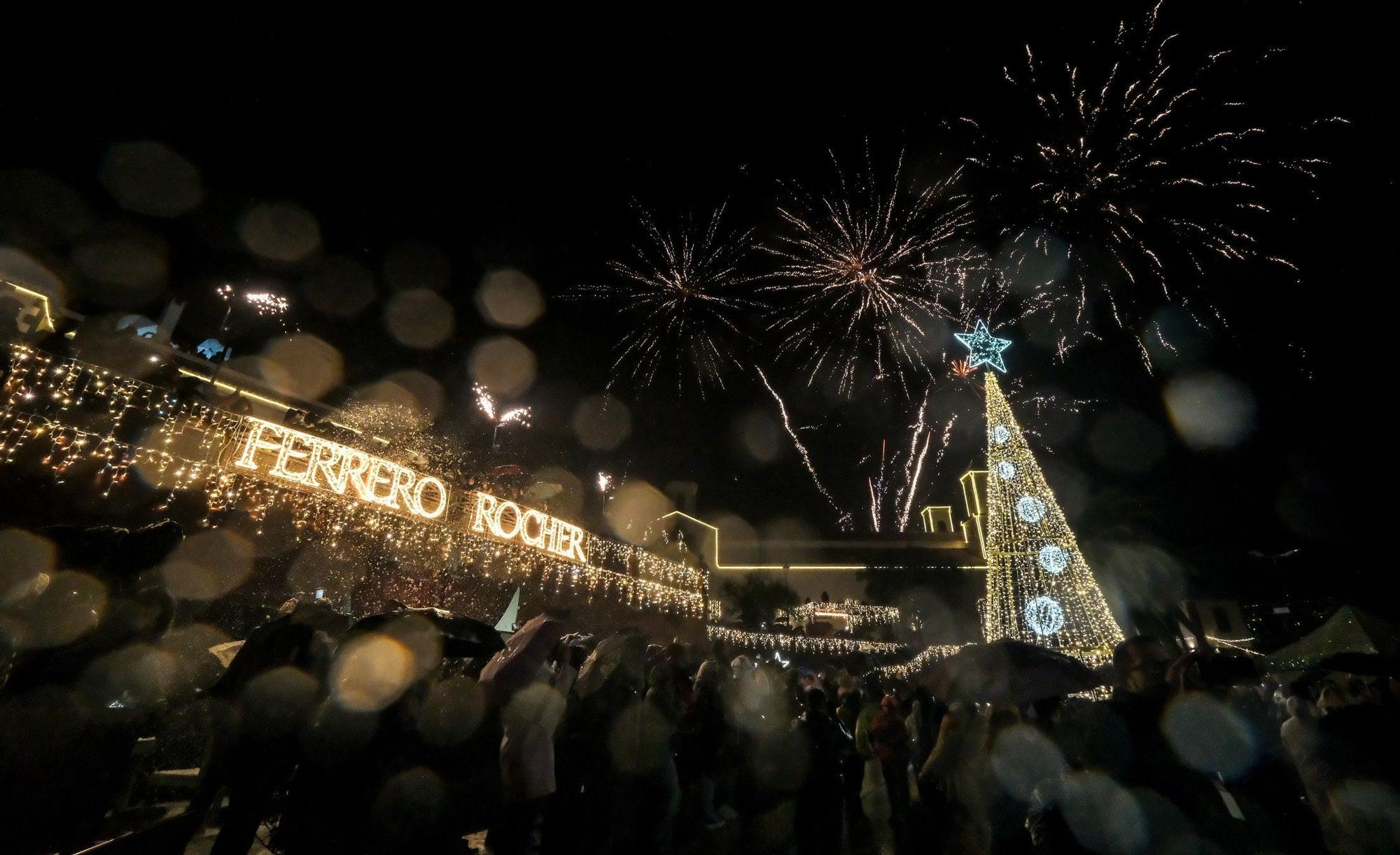 Encendido navideño de Tejeda