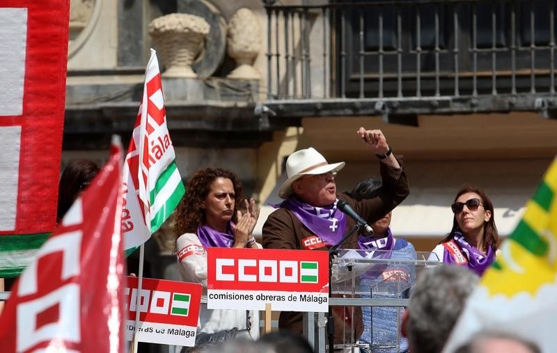 Manifestación del Primero de Mayo en Málaga