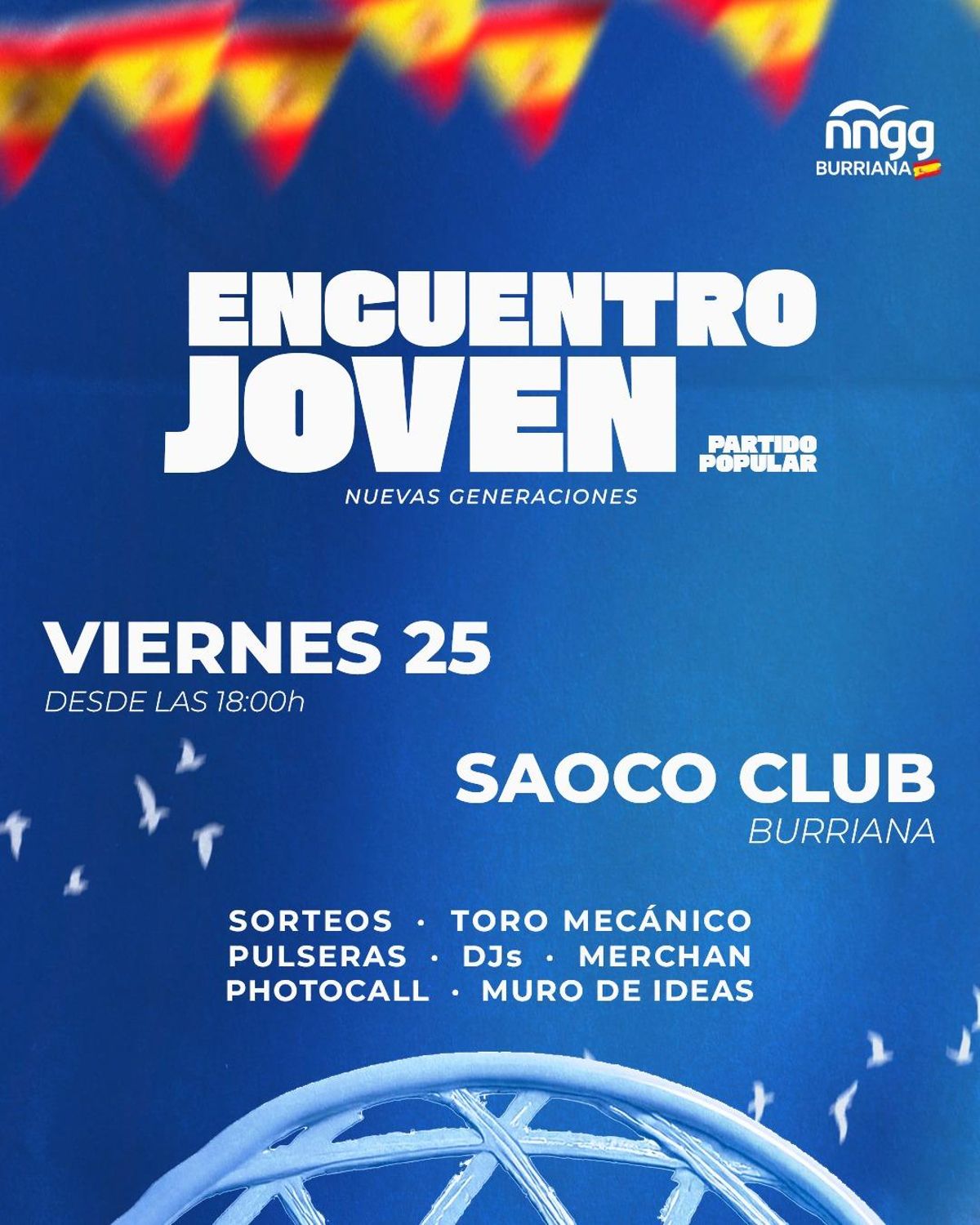 Cartel del encuentro joven.