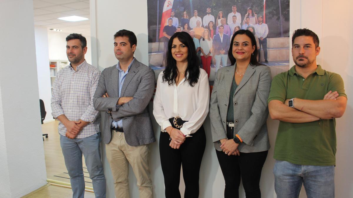 Miembros de la directiva de Ciudadanos en Lucena.