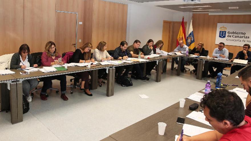 Imagen de la reunión de este miércoles de la Mesa Sectorial de Sanidad.