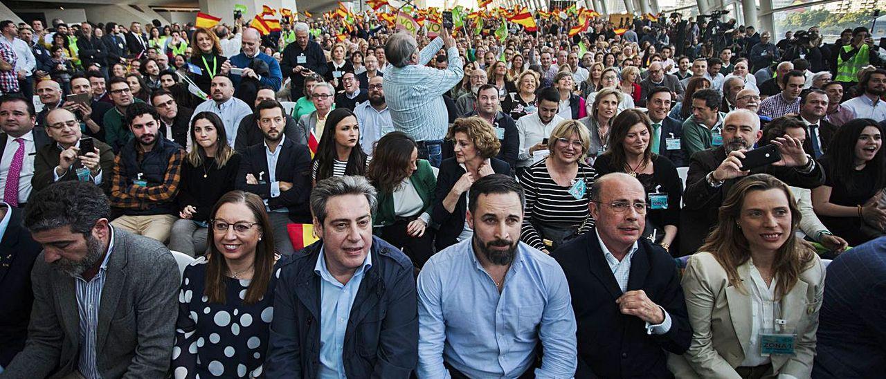 El mitin con el que Vox cerró su campaña electoral de abril de 2019 en Valencia.