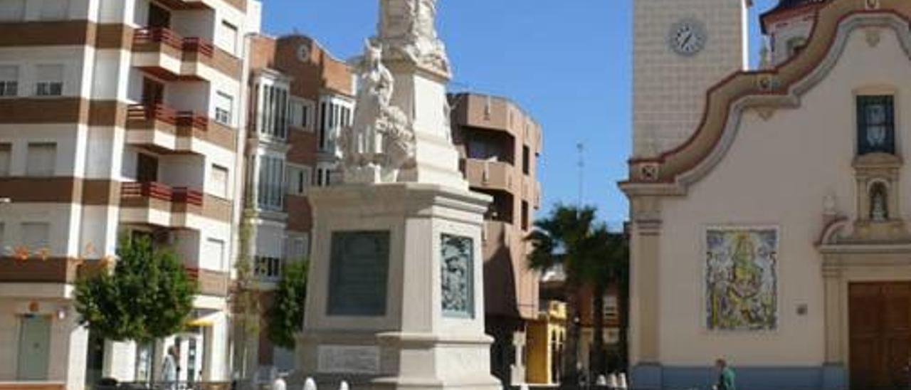 Monumento al agua de Alfafar, situado sobre el pozo de La Plaza.