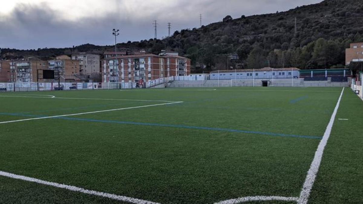 El camp de futbol municipal, en una imatge d'arxiu
