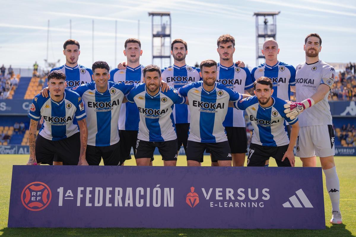 Bolo y Retuerta, laterales titulares con el Hércules en la visita a Alcorcón de hace dos semanas.