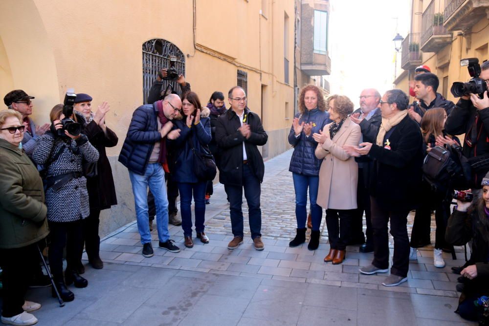 Turull visita la família de Puigdemont a Amer