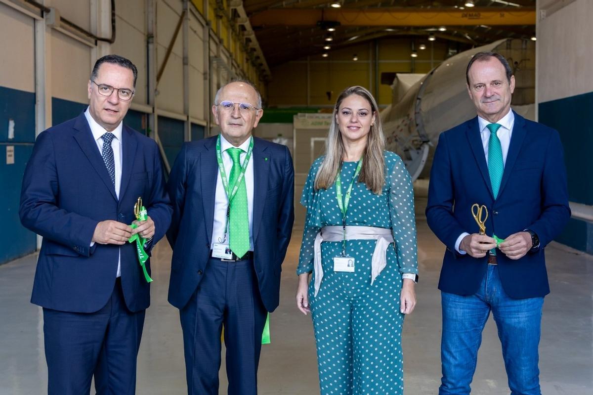 Imagen de archivo de la inauguración de las nuevas instalaciones del centro de formación aeronáutica de Binter el pasado mes de diciembre.
