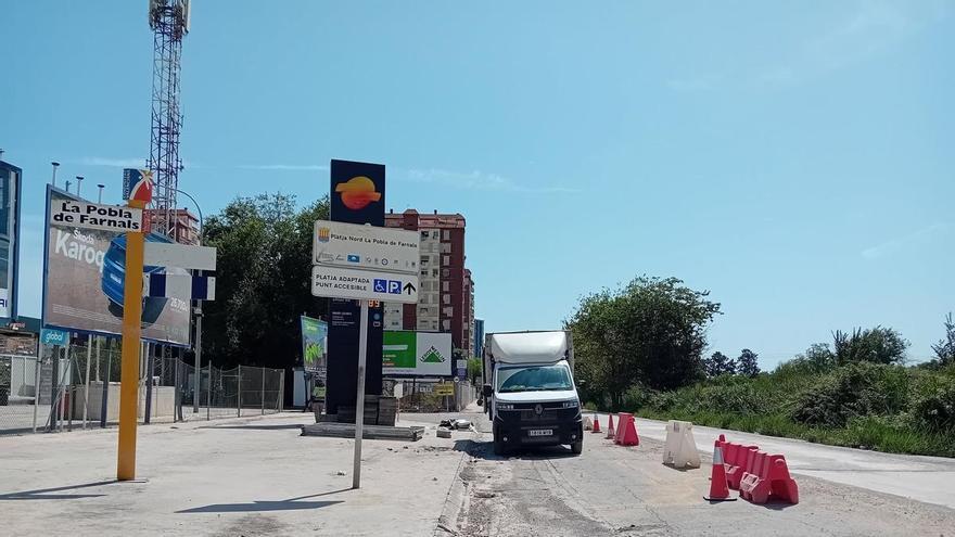 Finalizan las obras de emergencia del colector de la playa de La Poble de Farnals que causó vertidos de fecales
