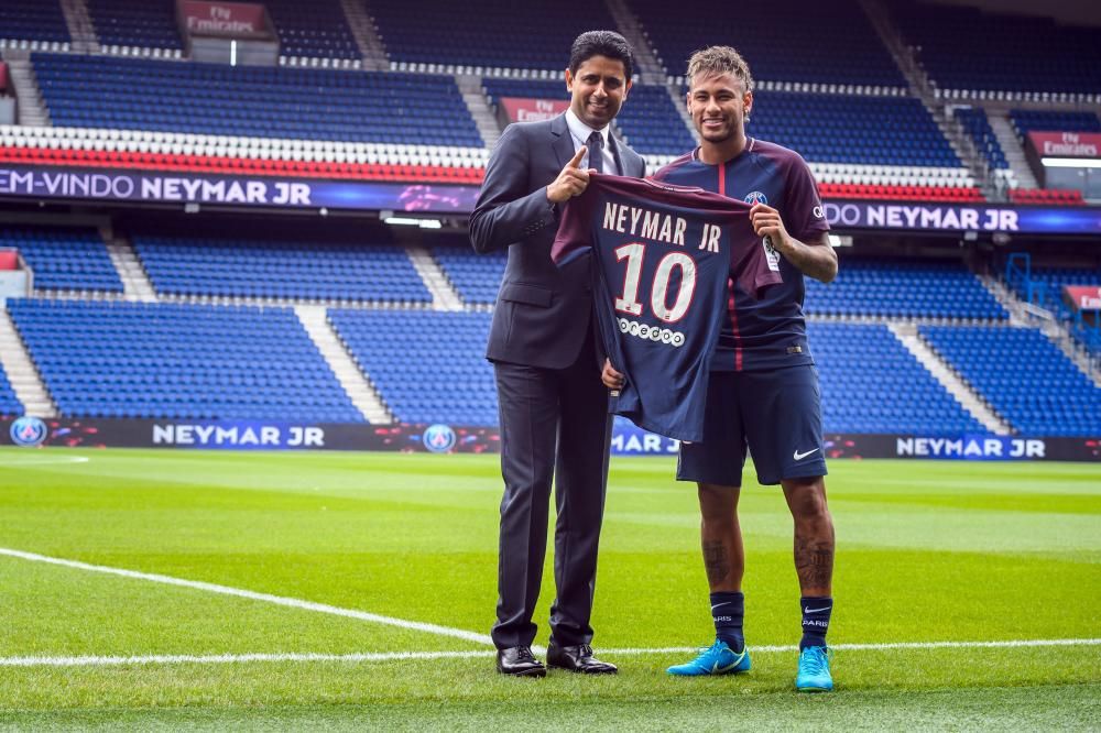 Presentació de Neymar Jr amb el PSG