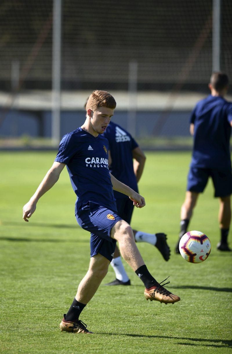 Entrenamiento del Real Zaragoza en la Ciudad Deportiva