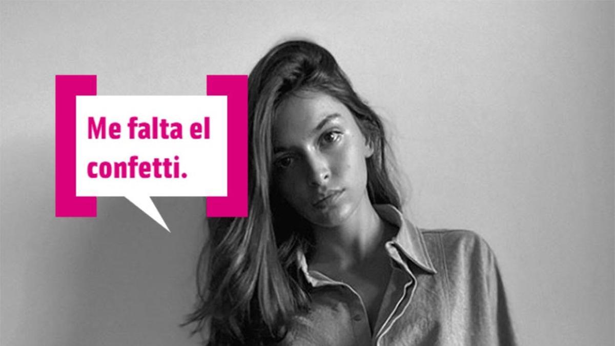 Lucía Rivera en una imagen en blanco y negro