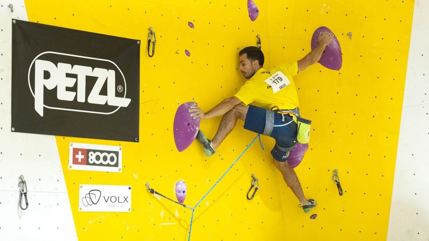 El extremeño Javier Cano, campeón de la Copa de España de Escalada de Dificultad