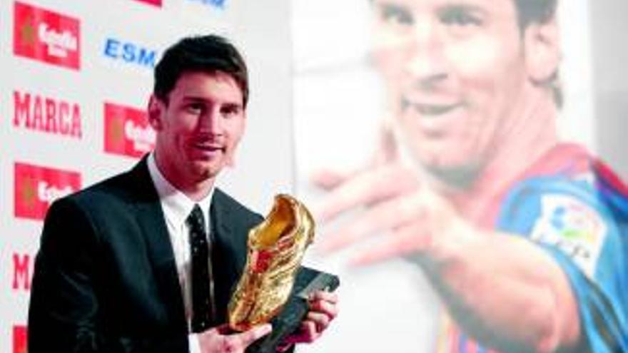 Messi recibe la Bota de Oro