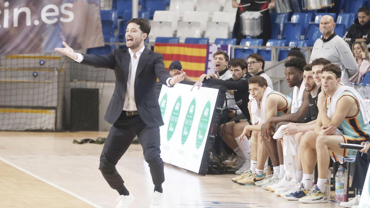 Juan Ignacio Díez de Acharán, durante el derbi ante el Fibwi.