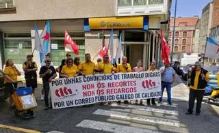Nueva protesta de los carteros en Lalín