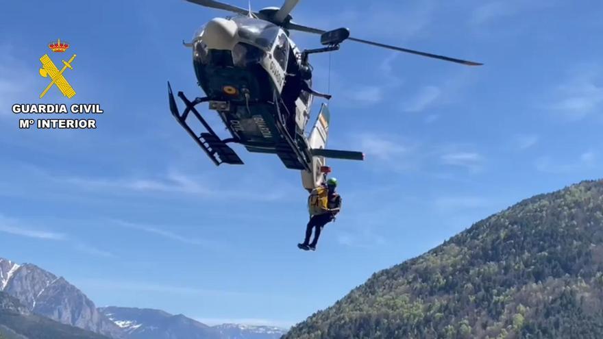 Fallece una montañera francesa en el barrano Consusa, situado en Tella-Sin