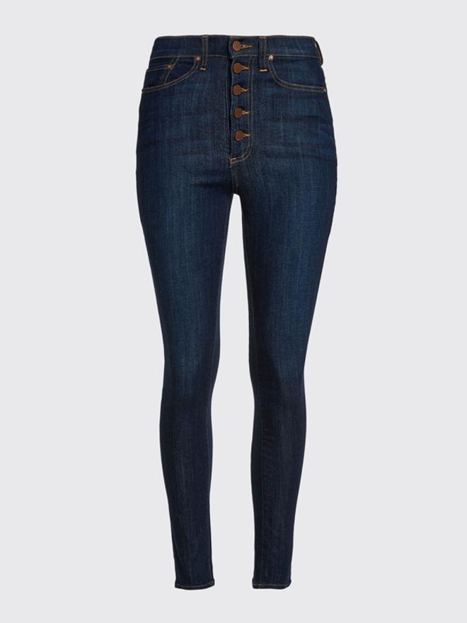 Good High Rise exposed Button Jean, Alice + Olivia