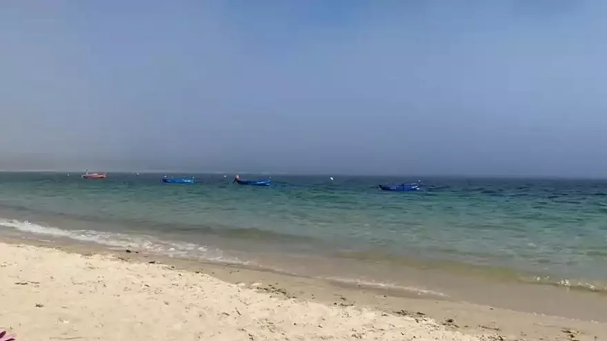 La bruma marítima hace su aparición en el Barbanza en plena ola de calor