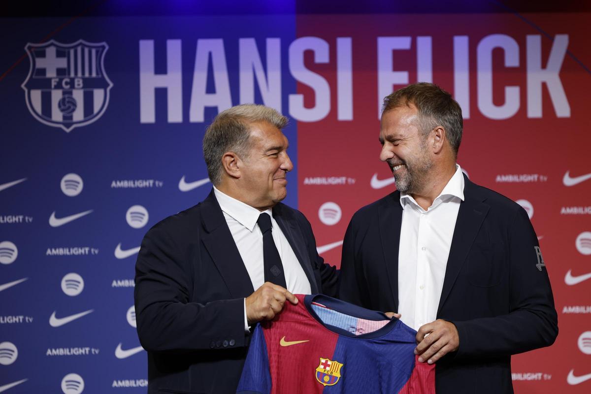 Hansi Flick es presentado como nuevo entrenador del FC Barcelona