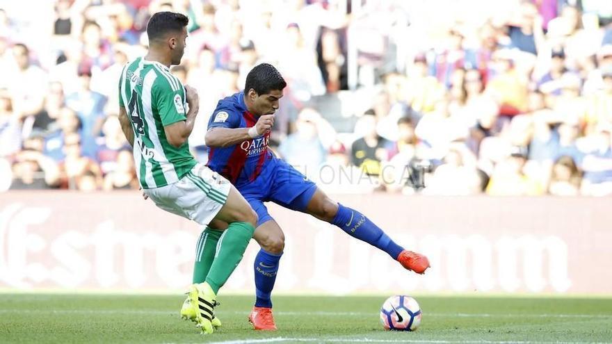 Luis Suárez ha et el primer triplet de la lliga.