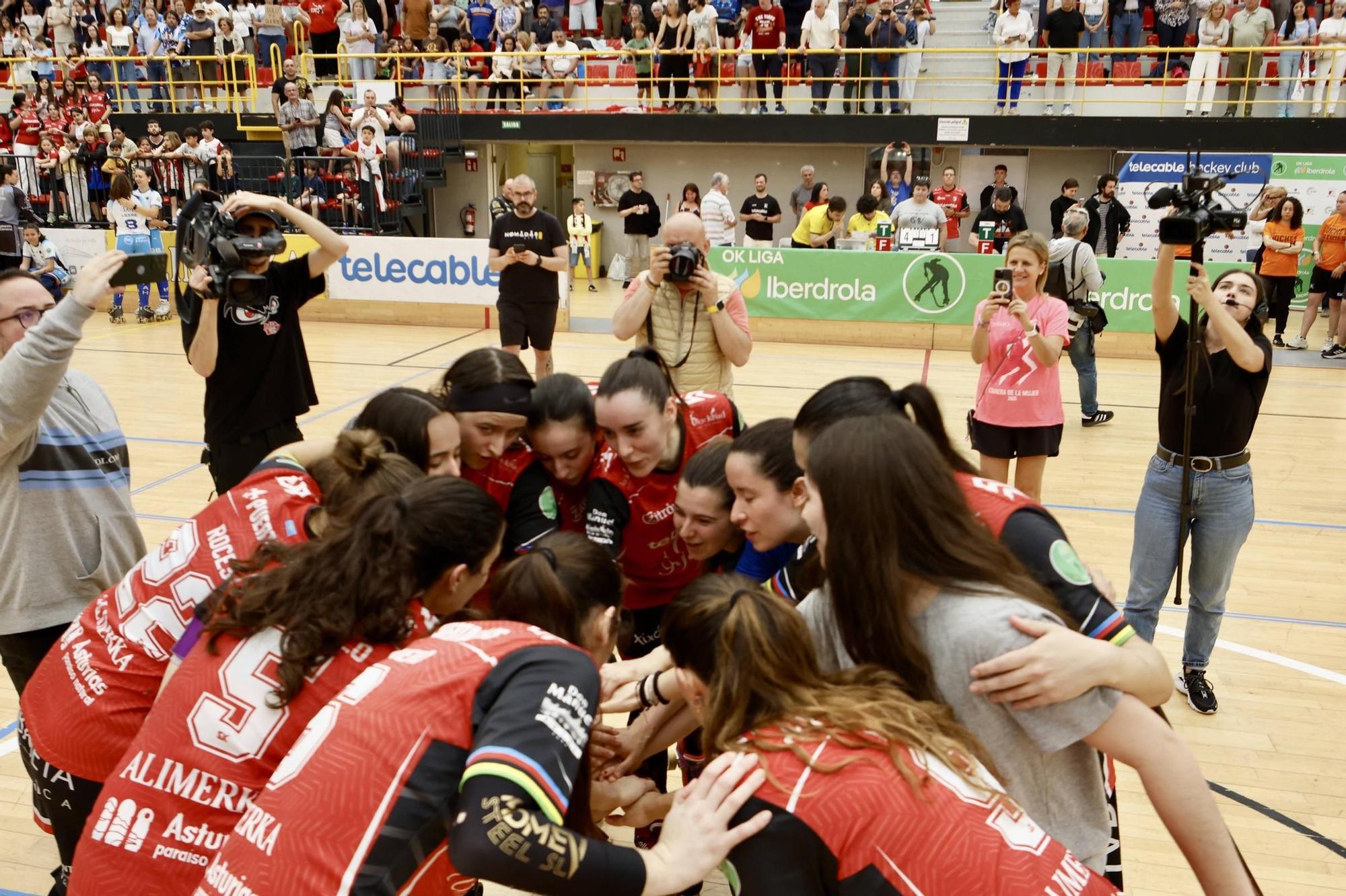 Triunfo, aplausos y lágrimas en el final liguero del Telecable (en imágenes)