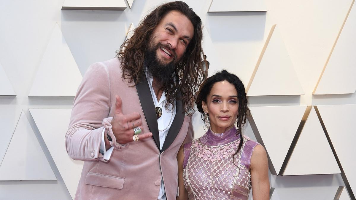 Jason Momoa y Lisa Bonet, en la entrega de los Oscar de hace casi tres años, a finales de febrero de 2019