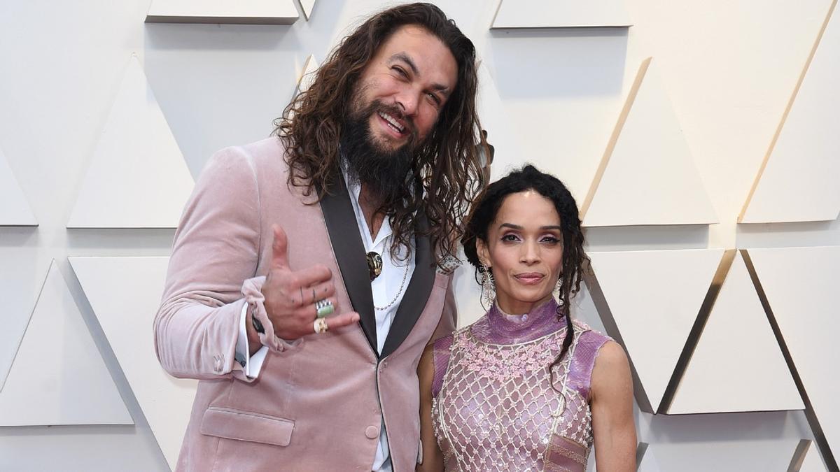 Jason Momoa y Lisa Bonet, en la entrega de los Oscar de hace casi tres años, a finales de febrero de 2019.