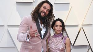 Jason Momoa y Lisa Bonet, en la entrega de los Oscar de hace casi tres años, a finales de febrero de 2019.