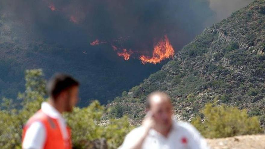 Extinguido el incendio de Vall d&#039;Uixó tras quemar 195 hectáreas