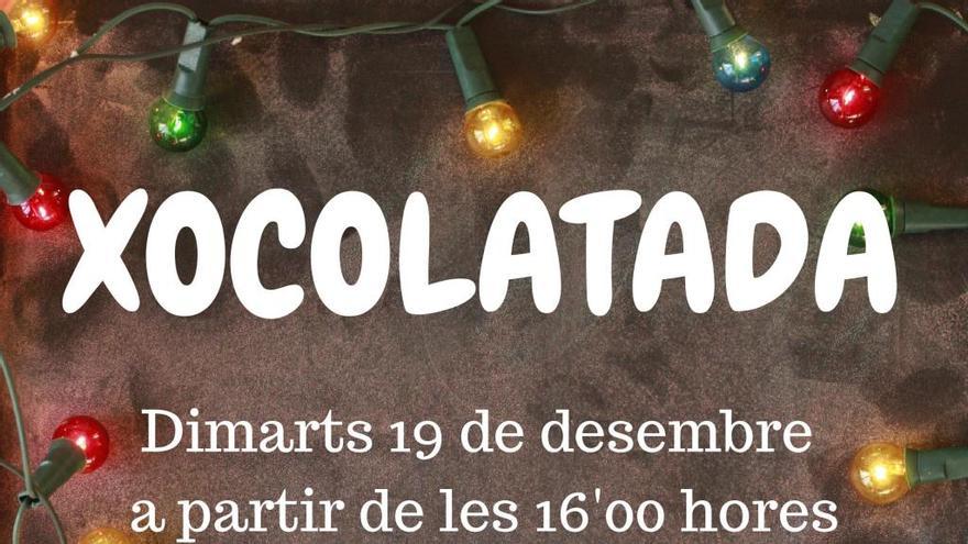 Chocolatada y talleres infantiles este martes en la plaça dels Nins