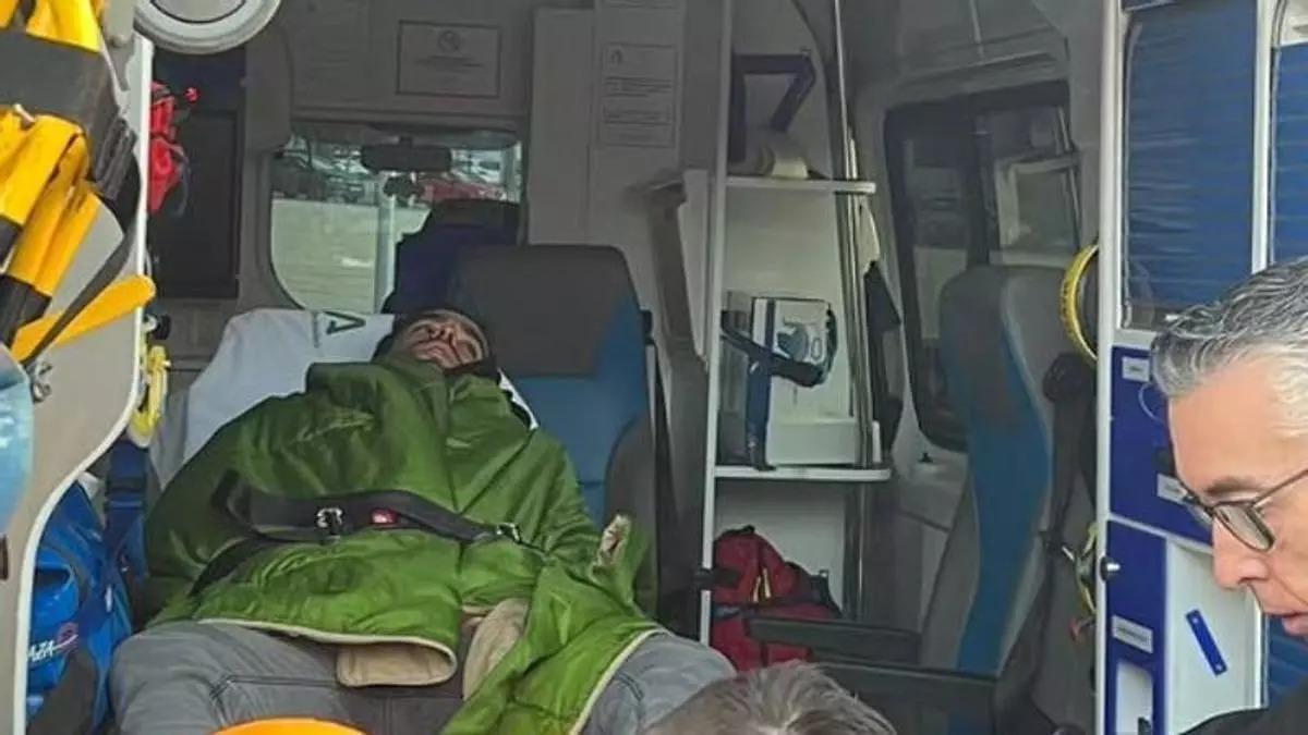 Lagartijo, trasladado en ambulancia al Reina Sofía.