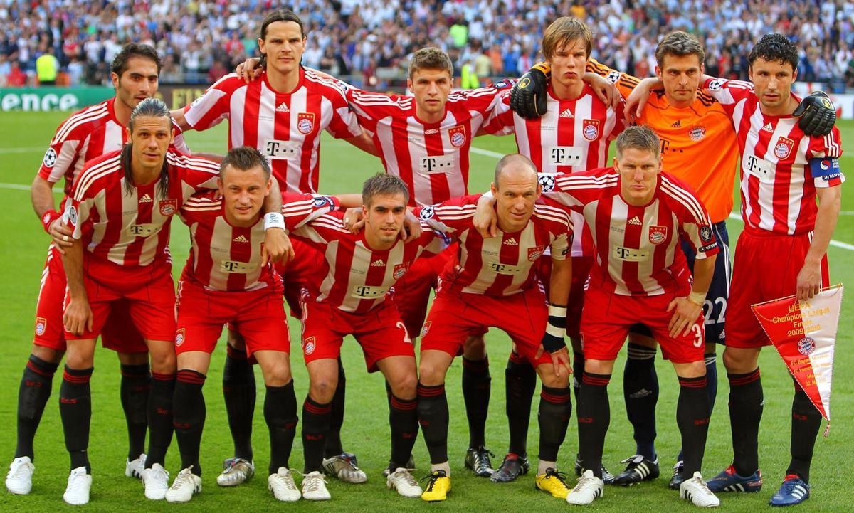 Martin Demichelis (vorne links) spielte die meiste Zeit seiner Karriere bei den Bayern.