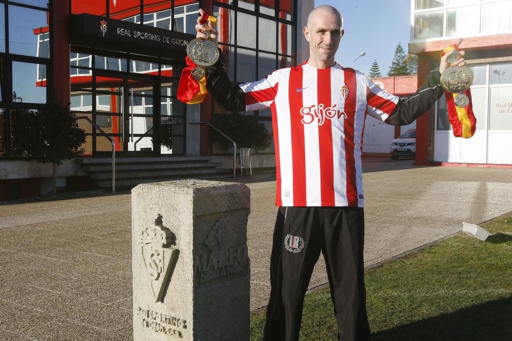 Entrenamiento del Sporting de Gijón