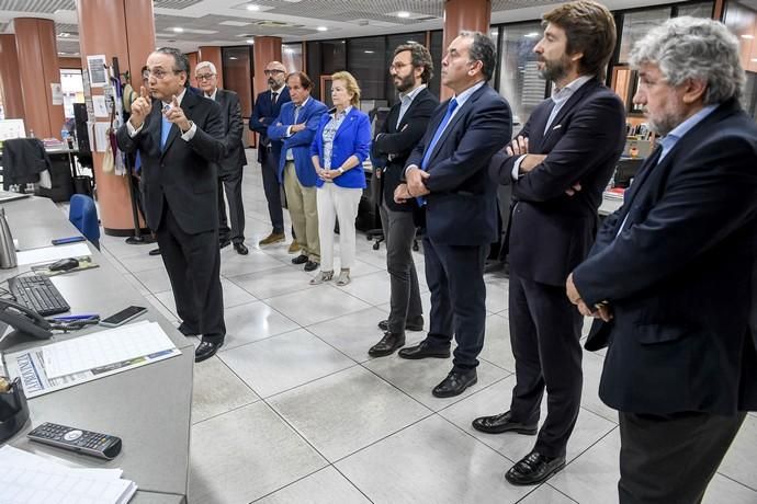 03-10-19 LAS PALMAS DE GRAN CANARIA. REDACCION. LAS PALMAS DE GRAN CANARIA. Visita de Javier Moll a la Redacción del periódico. Fotos: Juan Castro.  | 03/10/2019 | Fotógrafo: Juan Carlos Castro