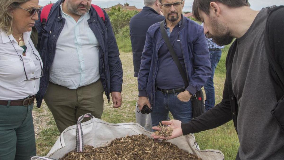 Lino Mouriño, concejal de Vilagarcía, durante la visita.  | // FDV