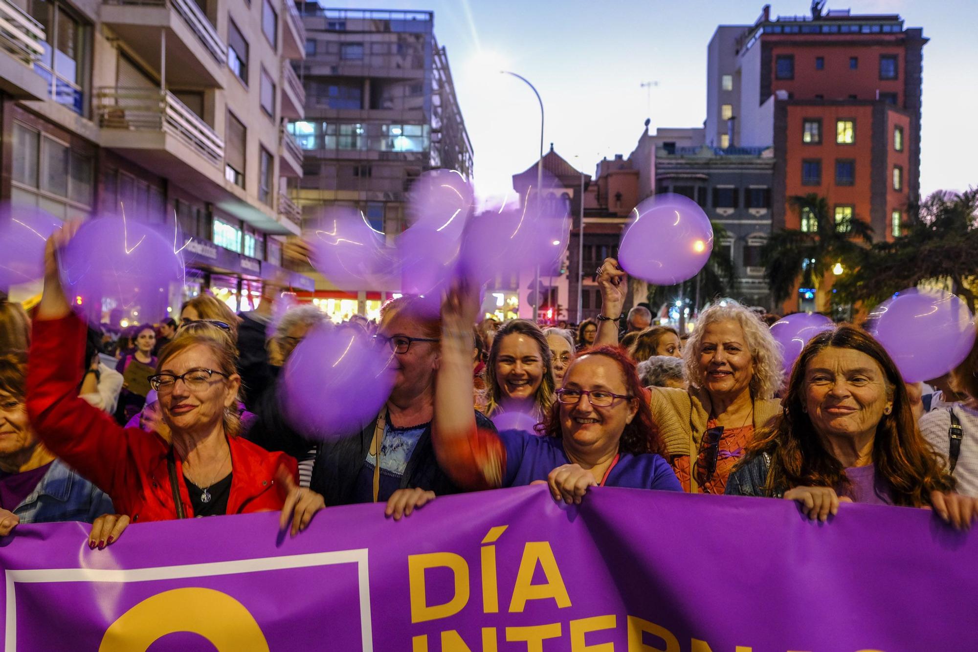 Manifestación por el 8M en Las Palmas de Gran Canaria