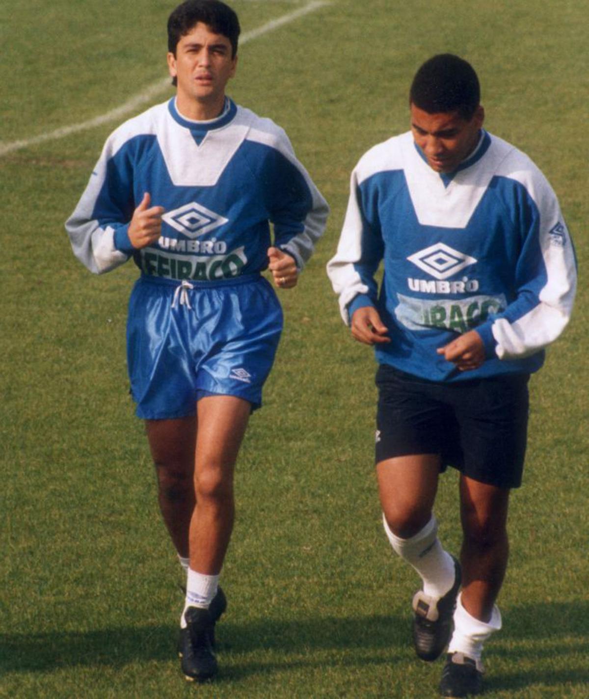 Bebeto y Mauro, con el Dépor, en 1996. |  // V. ECHAVE
