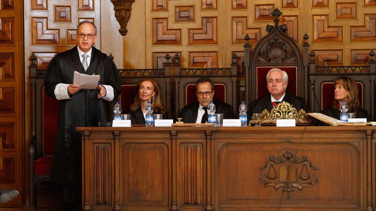 Jesús Pérez Serna toma posesión como presidente de la Audiencia de Zamora en 2014.