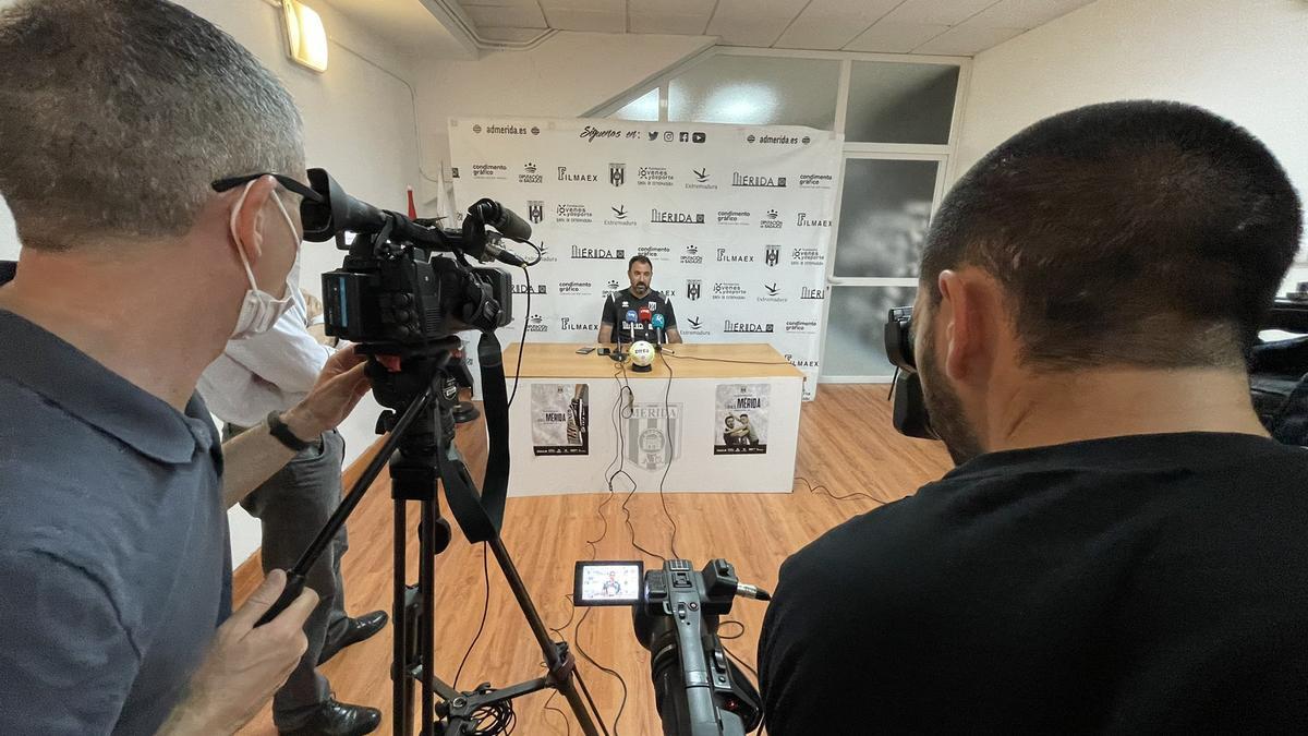 Juanma Barrero, este viernes en sala de prensa.