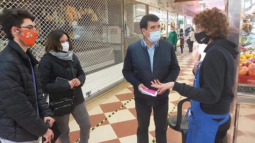 Galiana, durante la visita al Mercado de Jerusalén