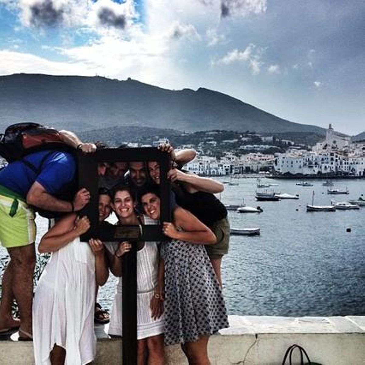 Un grup d’amics a Cadaqués.