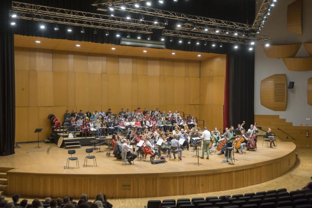 Ensayo de ''El Mesías'' en el Palacio de la Ópera