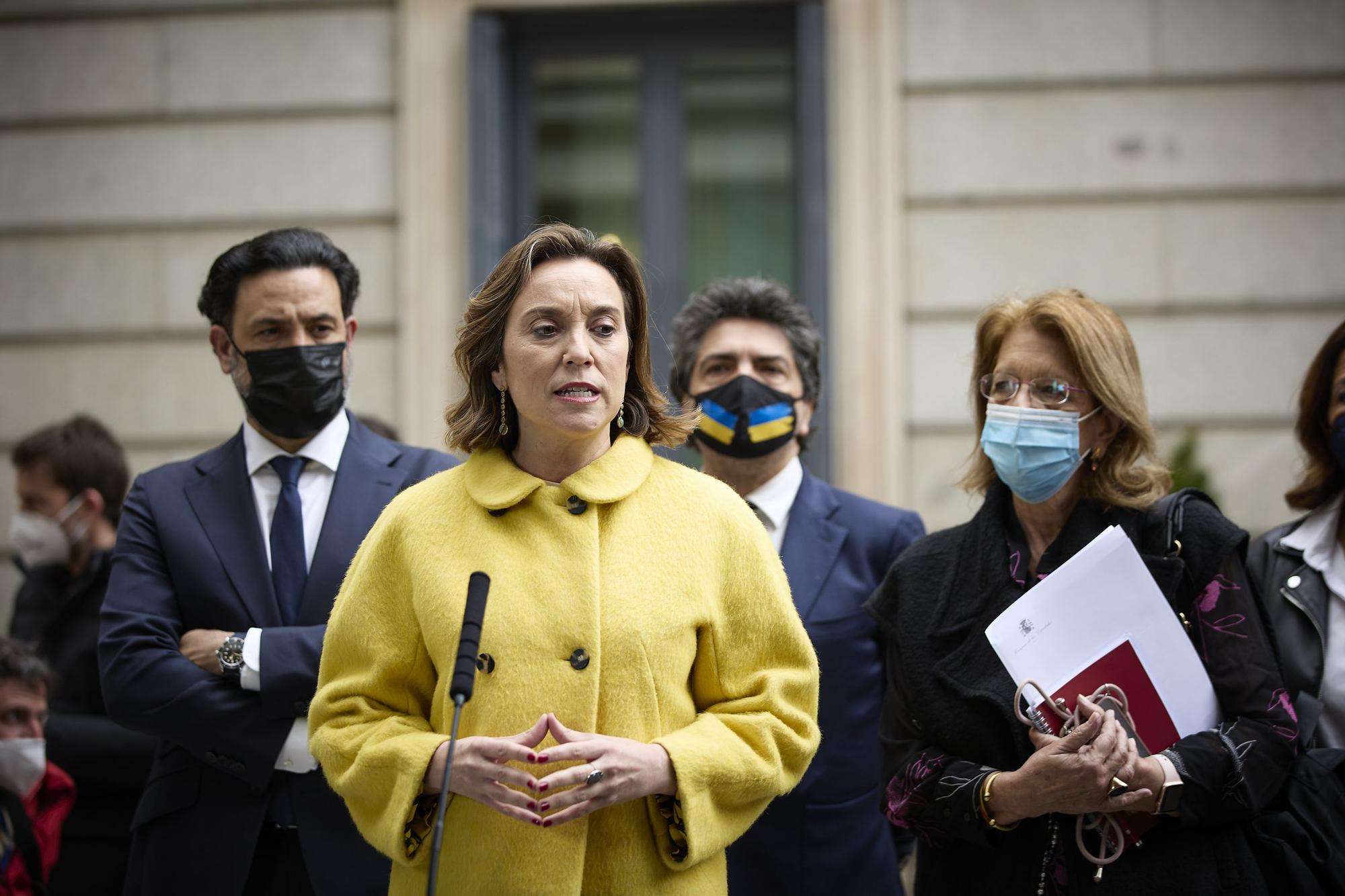 La portavoz del PP en el Congreso, Cuca Gamarra.