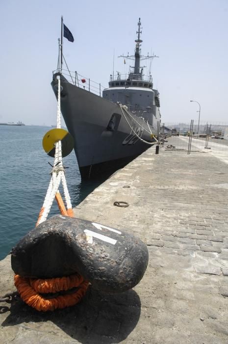 LAS PALMAS DE GRAN CANRIA 11-08-16 Barco de guerra Brasil. FOTOS: JUAN CASTRO